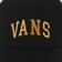 Vans Logo Structured Jockey Snapback Hat - black - front detail