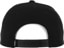Vans Logo Structured Jockey Snapback Hat - black - reverse