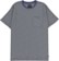 Brixton Hilt Slub Pocket T-Shirt - pacific blue/seafoam