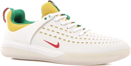 Nike SB SB Nyjah Free 3 Zoom Air Pro Skate Shoes - summit white/black-tour yellow-lucky green-univ red-white - view large