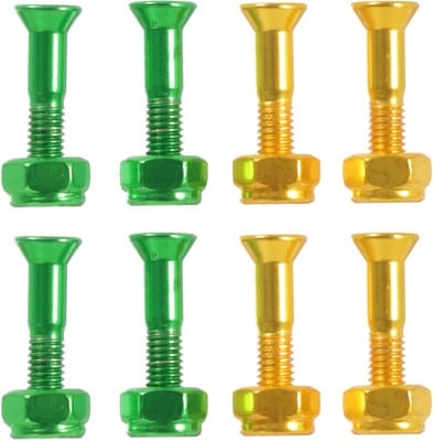 Shake Junt Phillips Bag-O-Bolts Skateboard Hardware - all green/yellow - view large