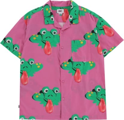 Obey Frogman S/S Shirt - wild rose multi - view large