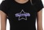 Tactics Women's Starchain Wordmark Baby T-Shirt - black - front detail