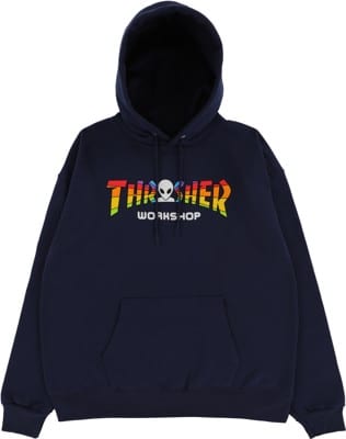 Thrasher Thrasher x AWS - Spectrum Hoodie - navy - view large