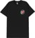 Santa Cruz Tidal Dot T-Shirt - black - front
