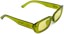 Dang Shades Korvette Sunglasses - lime green/yellow lens - alternate