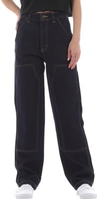 Dickies Women's Madison Double Knee Jeans - rinsed indigo blue - view large