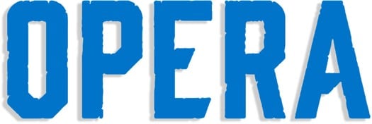 Opera Opera Die-Cut Sticker - blue - view large