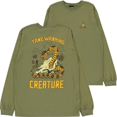 Creature Take Warning L/S T-Shirt - eco olive - view large
