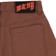 WKND Tubes Shorts - washed brown - reverse detail