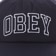 Obey Rush Snapback Hat - navy - front detail