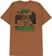 Obey City Watch Dog T-Shirt - brown sugar - reverse