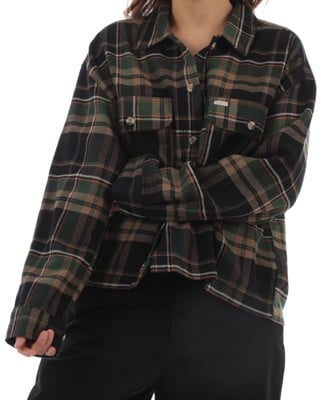 Brixton Women's Bowery Flannel - black/pine needle - view large