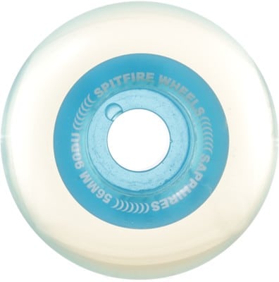 Spitfire Sapphires Radial Cruiser Skateboard Wheels - clear/blue (90d) - view large