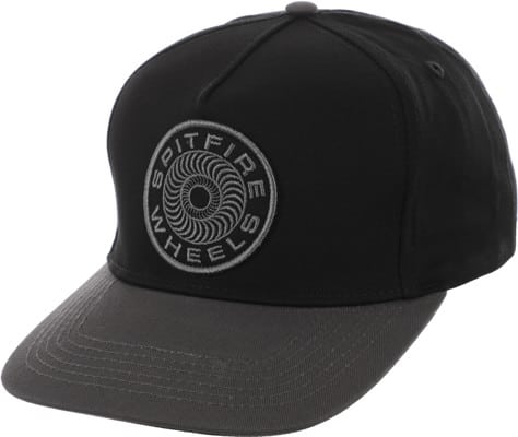 Spitfire Classic 87' Swirl Patch Snapback Hat - black/charcoal - view large