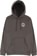 Spitfire Swirled Classic Hoodie - charcoal/white - front