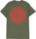 Spitfire Classic Swirl Overlay T-Shirt - military green/red-white - reverse