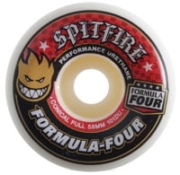 Spitfire Formula Four Conical Full Skateboard Wheels - white 58 (101d)