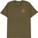Never Summer Small Square Eagle T-Shirt - military green