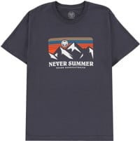 Never Summer Retro Sunset T-Shirt - harbor blue