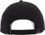 Jones Wave Organic Snapback Hat - stealth black - reverse