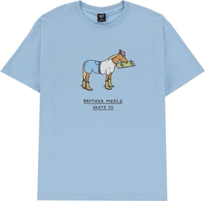 Brother Merle Cool Horse T-Shirt - light blue - view large
