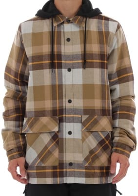 Volcom Insulated Riding Flannel Jacket - khakiest - view large
