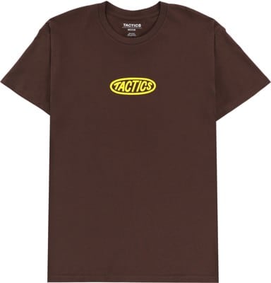 Tactics Oval Logo T-Shirt - chocolate - view large