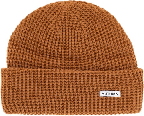 Autumn Waffle Beanie - work brown - view large