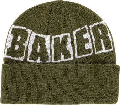 Baker Brand Logo Beanie - dark green - view large