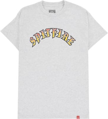 Spitfire Old E Fade Fill T-Shirt - ash/red-gold - view large