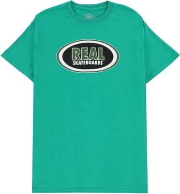 Real Oval T-Shirt - kelly/green-black-white - view large