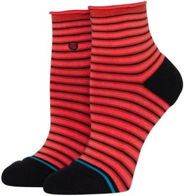 Stance Women's Red Fade Quarter Socks - red fade - view large