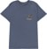 Brixton Glacier T-Shirt - washed navy worn wash - front