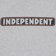 Independent Bar Logo T-Shirt - heather grey/navy/orange - front detail