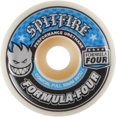 Spitfire Formula Four Conical Full Skateboard Wheels - white 58 (99d) - view large