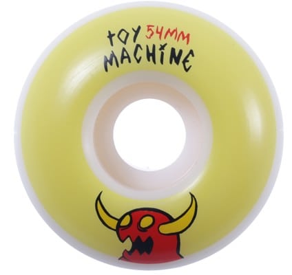 Toy Machine Sketchy Monster Skateboard Wheels - white/yellow (100a) - view large