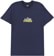Tired Cat Nap T-Shirt - navy - front