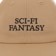 Sci-Fi Fantasy Logo Snapback Hat - khaki/black - front detail