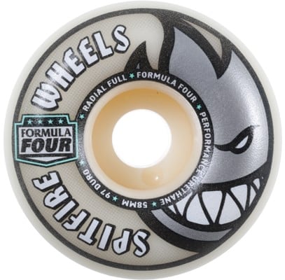 Spitfire Formula Four Radial Full Skateboard Wheels - natural 58 (97d) - view large