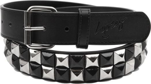 Loosey Checkered Stud Belt - black - view large
