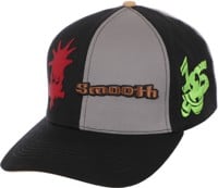 Smooth18 Logos Snapback Hat - black/grey