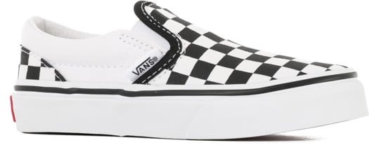 Vans Kids Classic Slip-On Shoes - (checkerboard) black/true white - view large