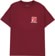 Gas Giants Saturn T-Shirt - maroon - front