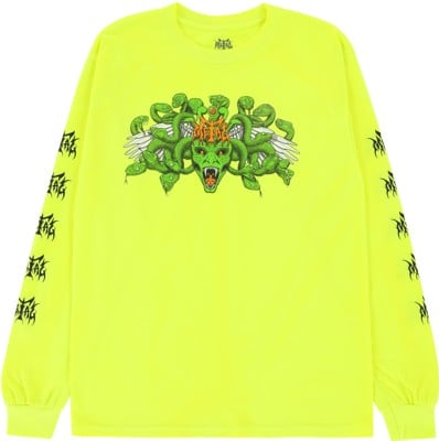 Metal Medusa L/S T-Shirt - safety green - view large