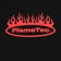 FlameTec Logo Hoodie - black/red - front detail