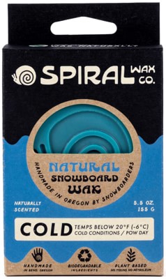 Spiral Wax Co Cold Temp Natural Snowboard Wax - black - view large