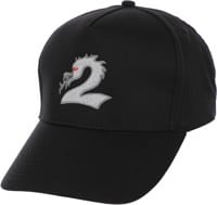 2 Riser Pads Dragon Snapback Hat - black