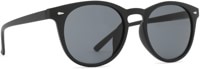 Dot Dash Strobe Polarized Sunglasses - black satin/grey polarized lens