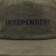 Independent Beacon Unstructured Snapback Hat - olive - front
